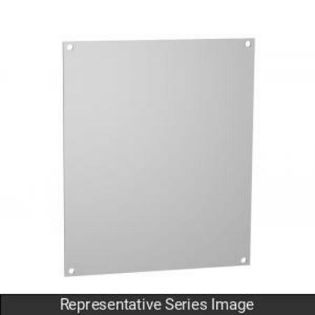 HAMMOND MFG. N1J Series Panel, Fits Encl. 10 x 8, Steel/Wht N1JP108